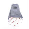 sweat×heart one-piece【gray×white】