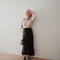 IRREGULAR HEM FLARE SKIRT【LH21S009】