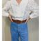 Little lover lace design white shirt-1836-4