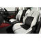 Premium Fit Seat Cover for MAZDA CX-3 "Black&White Leather × Red Stitch"