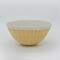 【M011cr】パンとごはんと... 掻き落としの陶器 BOWL cream