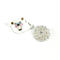 White bear mini brooch