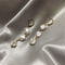 Freshwater keshi pearl pierced