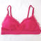 Hot pink chiffon bra