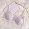 Fresh triangle soft bra white