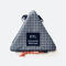 EYL coin purse Dyneema 210 denier X-grid Gray × Orange