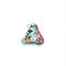 EYL triangle coin purse "Impression of Flowers"