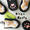CAT PAW PASS HOLDER _fluffy_black_Orange & White
