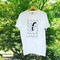 はまぐり堂オリジナル かもめTシャツ (白×黒)