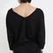 Bamboo CottonドルマンロンT ブラック