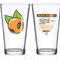 OJ WHEELS BRASS MONKEY PINT GLASS