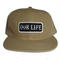 OUR LIFE PATCH LOGO SNAPBACK CAP