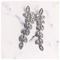 silver leaf long pierce&earring