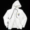 GLOWING ANIMAL【ZIP HOODIE WHITE】