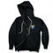 GLOWING ANIMAL【ZIP HOODIE BLACK】