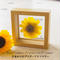 【名入れ】ひまわり プリザーブドフラワー sunflower フラワーギフト 向日葵 フラワーギフト 誕生石のモチーフクリスタルアクセサリー付き