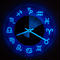 蓄光星座記号時計(電波)Zodiac signs Clock