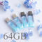 【期間限定】梅雨の透明USBメモリ【紫陽花Rainwater】(64GB)