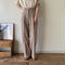 【NOKCHA original】quality long wide slit pants/beige_np0164
