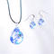 <Blue Snow Patternセット> ネックレス+ピアス/イヤリングSサイズ
