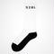 S Z B L SOCKS(WHITE×BLACK)
