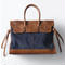 Carving&Denim Boston Bag