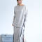 Uptown Sweat Slider Top(Oyster White/Mauve/Sumi Black)