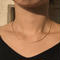 silver925 TWICE K18GP Snake Chain Necklace /40cm〈StyleNo.010904-27-re〉