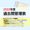 【販売終了】2022年度|中学受験過去問管理表