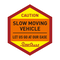 SLOW MOVING VEHICLE ステッカー(1枚)