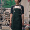 TCB WORK APRON T/C TWILL GREEN
