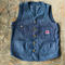 Foreman Vest 8OZ Indigo Herringbone