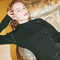 VIVAMUS DESIGH RIBKNIT TOPS(BLACK)