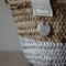 White leather & paint One handle BAG+ antique cloth pouch