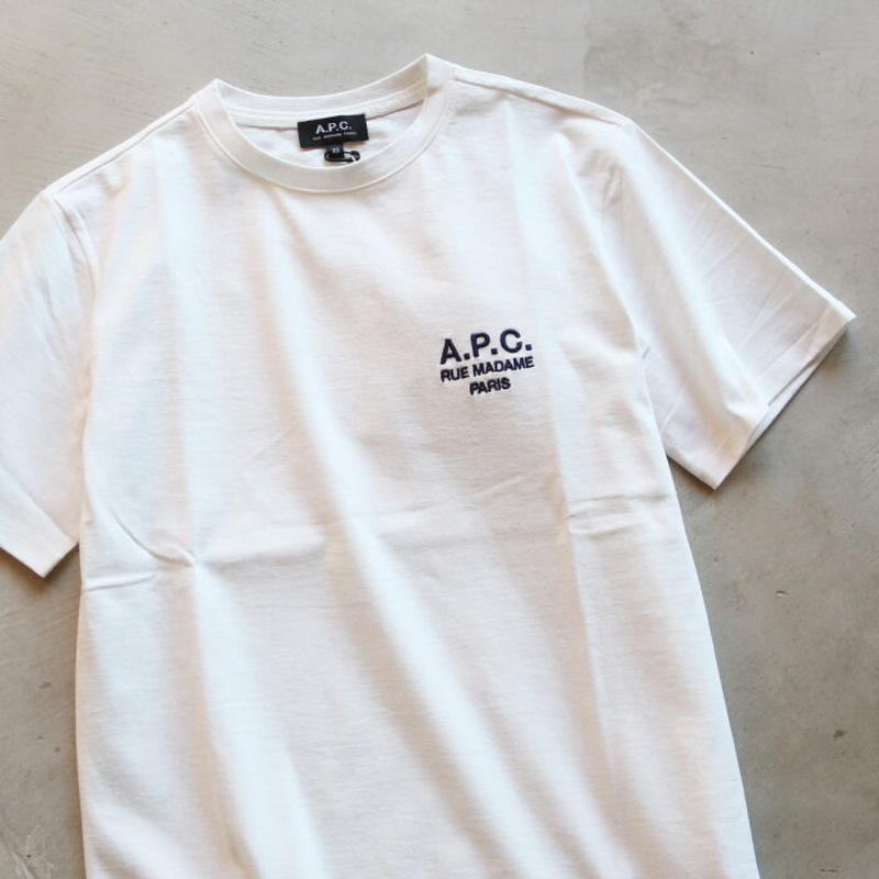 新品 A.P.C. ロゴ刺繍T シャツ ホワイト M 2点 白黑 人気急上昇】 ホワイト シャツ ロゴ刺繍T A.P.C. 新品 M 白黑 2