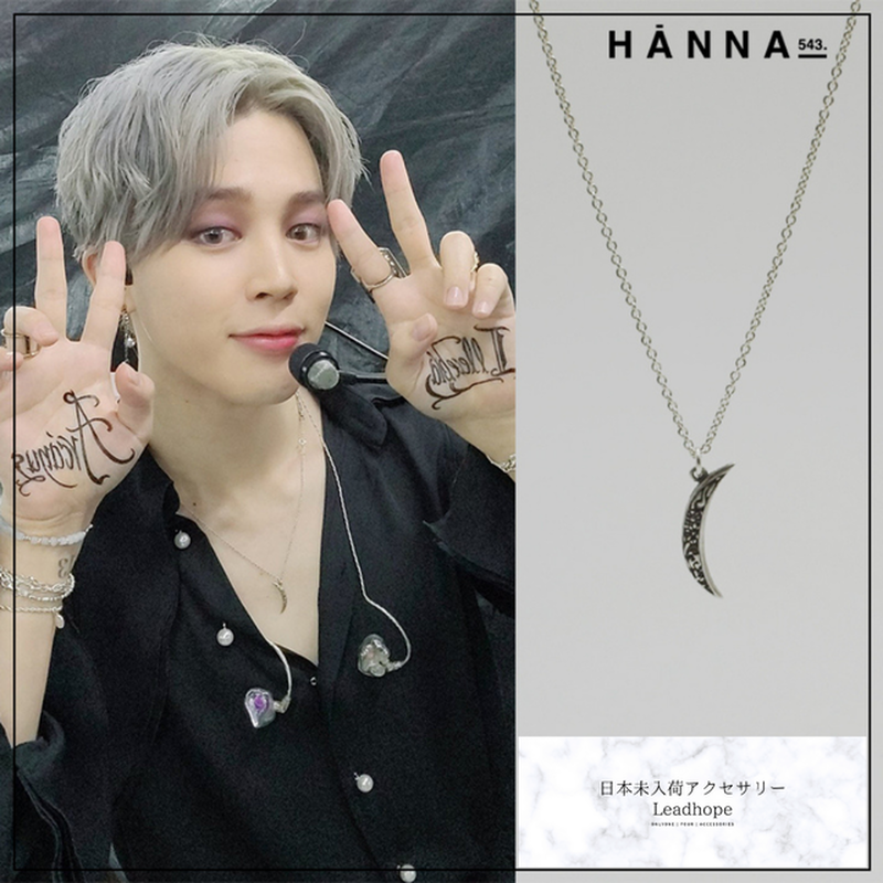 BTSジミン着用 [HANNA543] Earrings ピアス E430 送料関税込 HANNA ムーンピアス BTS JIMIN ジミン着用
