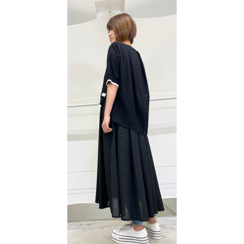超美品】アヤン ayane ワンピース コクーン 黒