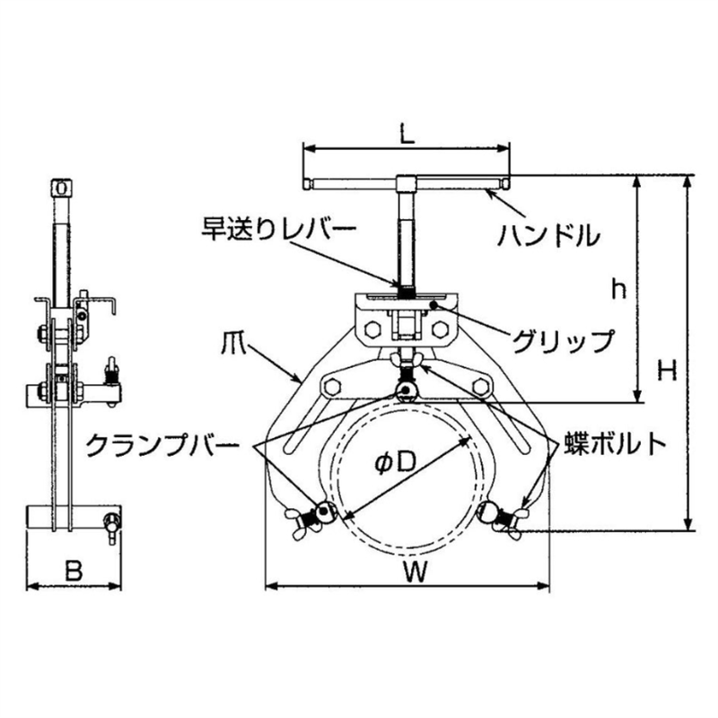 5営業日以内に出荷】スーパーツール パイプ溶接用外面クランプ WOC6