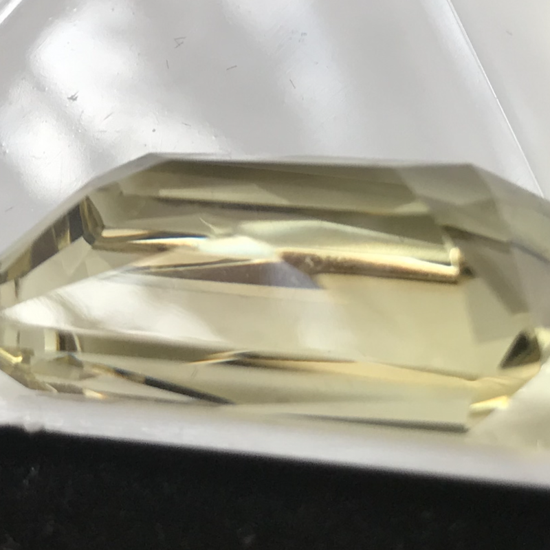レモンクォーツ エメラルドカット ルース 53.25ct モース硬度7 | Vin's