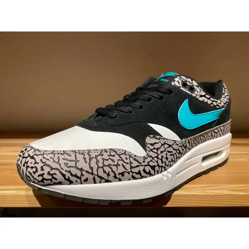 NIKE ナイキ ATMOS AIR MAX 1 PREMIUM RETRO ELEPHANT JADE (908366-001) アトモス エアマックス ミディアムグレークリアジェイド US9.5(27.5cm) スニーカー コラボ 【メンズ】【美品】【R003】