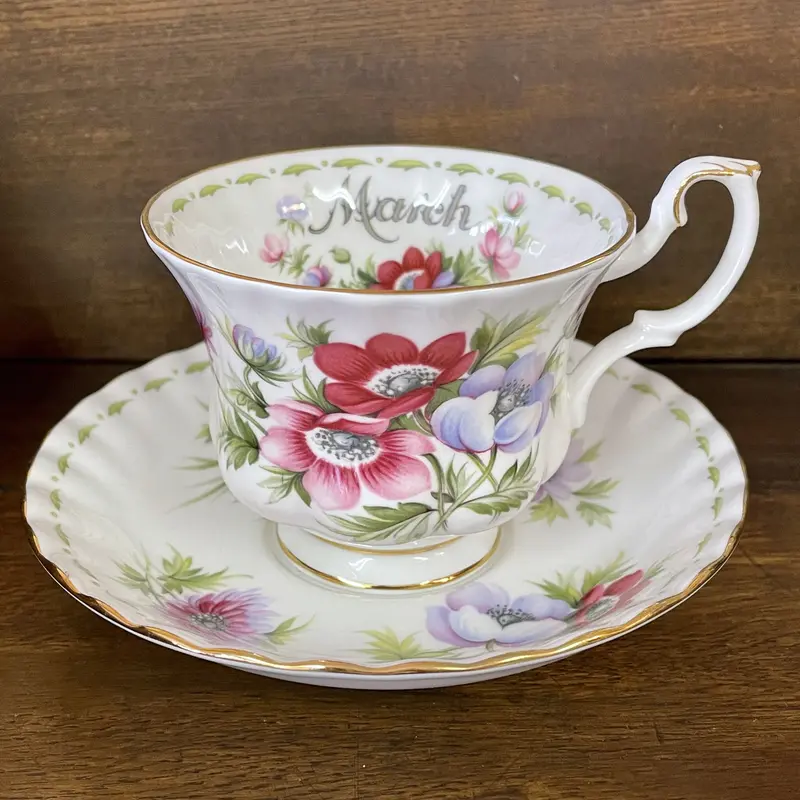 ROYAL ALBERT ロイヤルアルバート マンスリー カップ&ソーサー March