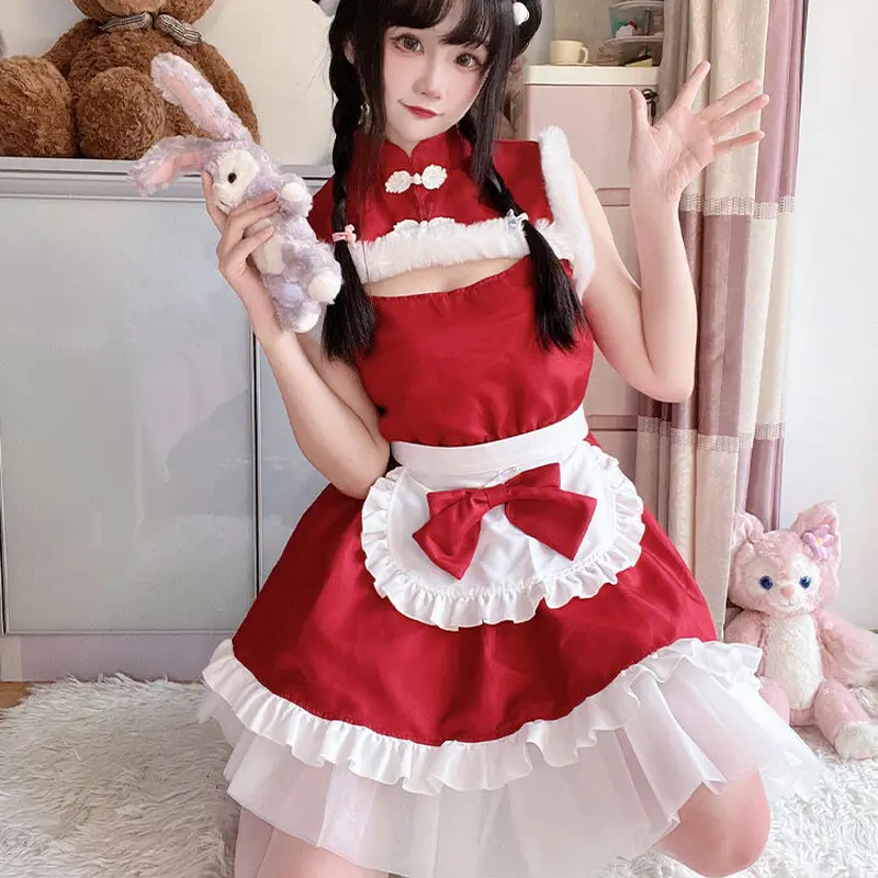 中華風 チャイナ服 メイド服 ロリィタ コスプレ衣装 可愛い セクシー