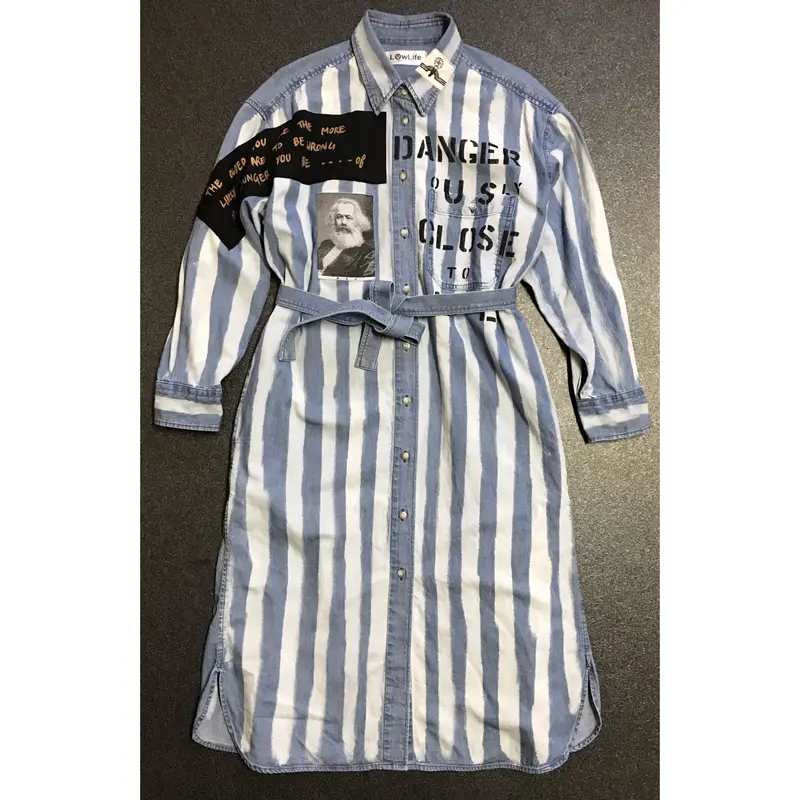 アナーキーシャツワンピース M インディゴ ロング131 | LowLife ONLINE
