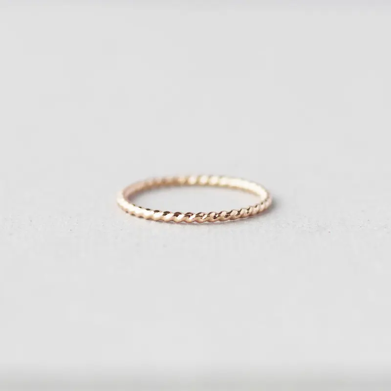 より線リング｜K10ピンクゴールド｜[10min Ring] | Artisan Works