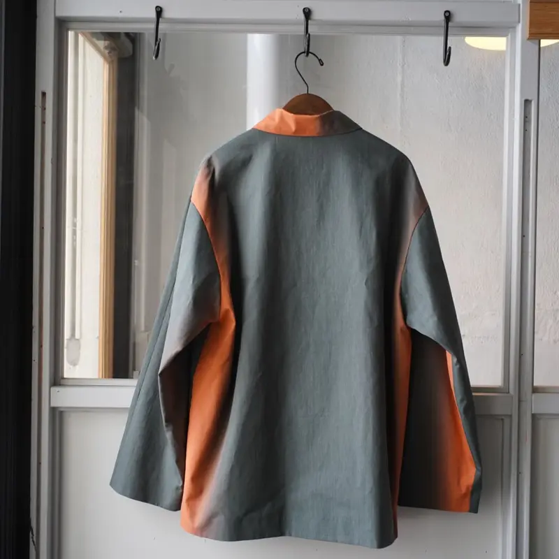 AURALEE WASHED FINX GRADATION DYED BIG BLOUZON...