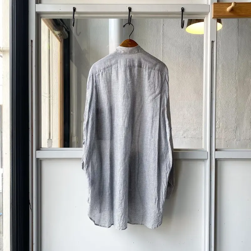 COMOLI KHADIコットン プルオーバーシャツ | Less Higashikawa