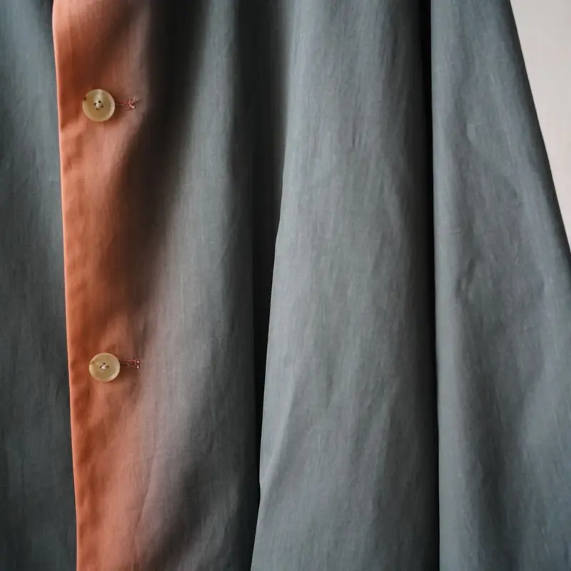 AURALEE WASHED FINX GRADATION DYED BIG BLOUZON...