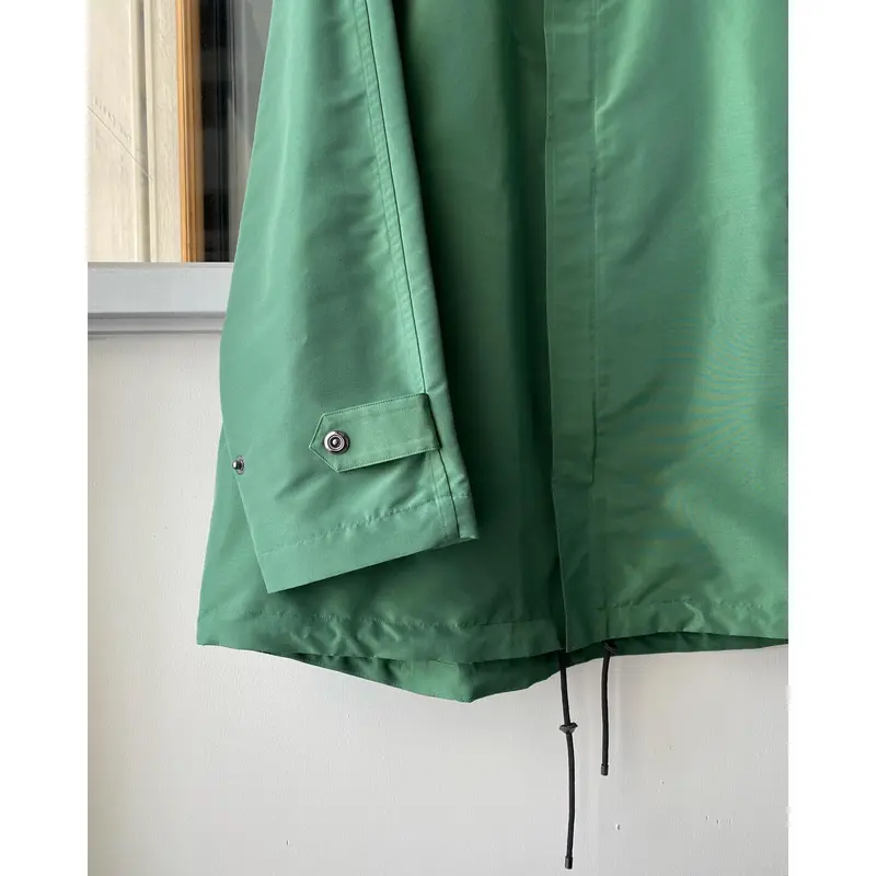 AURALEE SILK POLYESTER GROSGRAIN HOODED BLOUS...