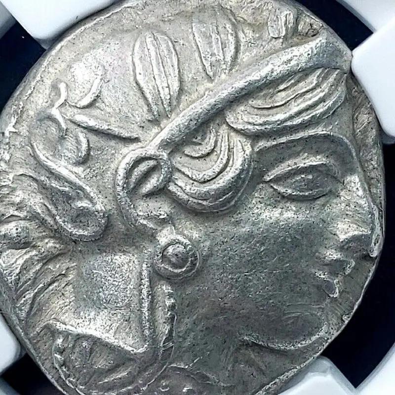 Ch AU 4/5 4/5!】古代ギリシャ フクロウ 紀元前440-404年 BC アッティ...