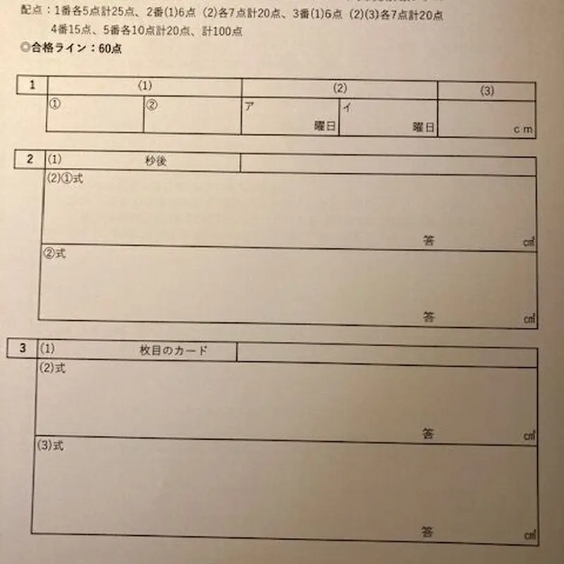 □中学受験 桜蔭中学校 2024年新攻略プリント（算数と分析理科）○算数